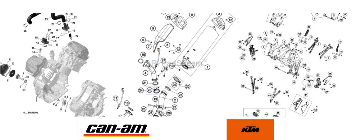 Ersatzteile Online Katakog bestellen KTM Can Am